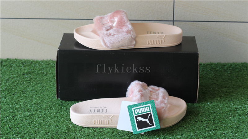 Puma Leadcat Fenty Fur Slide Pink